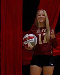 Elon Volleyball GIF by Elon Phoenix