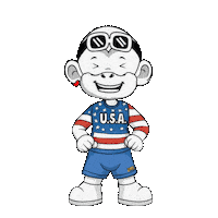 American Flag Usa Sticker by Zhot Shop
