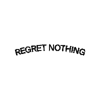 No Regrets Tattoos Sticker by Ephemeral Tattoo