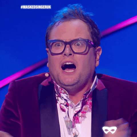 Shocked Alan Carr GIF by The Masked Singer UK