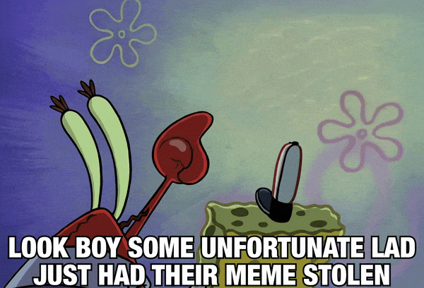 Pointing Up Mr Krabs GIF