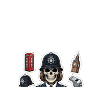 Scotland Yard Halloween Sticker
