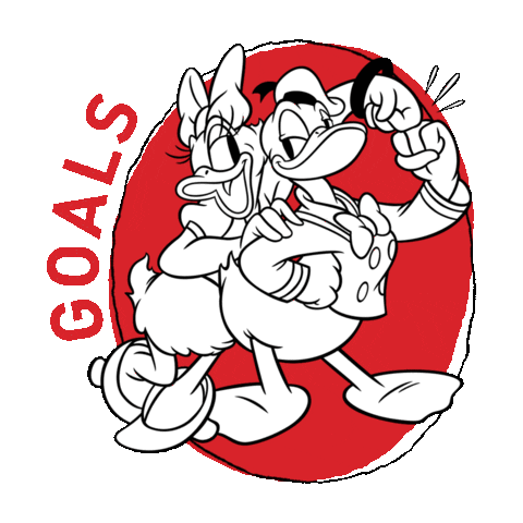 Donald Duck Love Sticker by Mickey Mouse