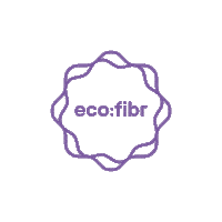 ecofibr logo color sustainable impact Sticker
