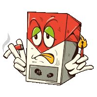 Fire Smoke Sticker by El Mutante