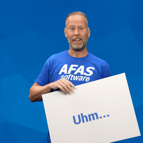 Uhm GIF by AFAS Software