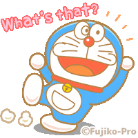 Eavesdrop What Sticker by Doraemon