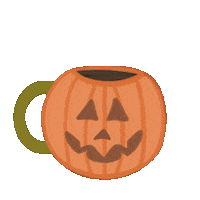 Coffee Halloween Sticker
