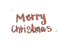Merry Christmas Snow Sticker