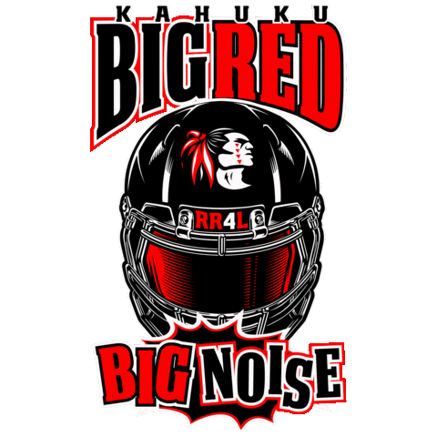 hawaiibigredstore football red raiders big red red raider Sticker