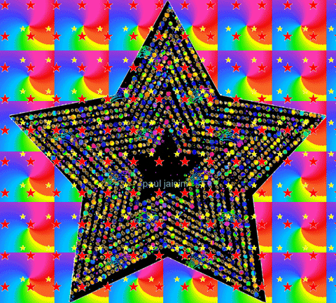 christmas star rainbow GIF by Re Modernist