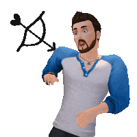 In Love Heart Sticker