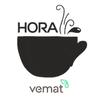 Vemat bebida cha hora xicara Sticker