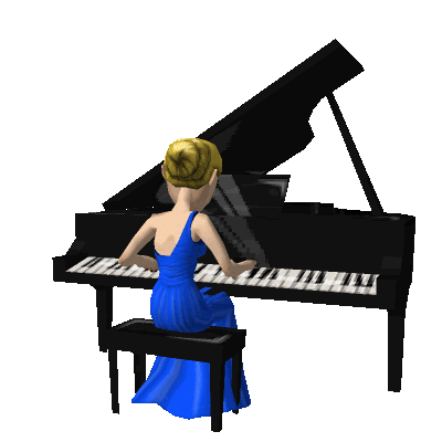 3D Piano Sticker