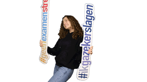 Cheer Emma Sticker by Examenbundel