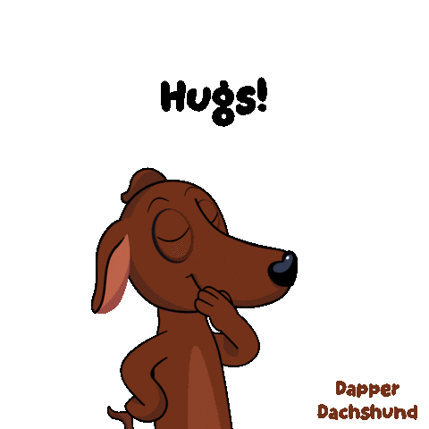 Dog Hug Sticker by VeeFriends