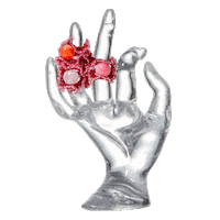 tamilli tam illi caterpillar ring silk bag Sticker