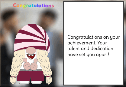 Congratulations Gnome GIF