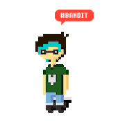 bandits animation pixel pixel art kid Sticker
