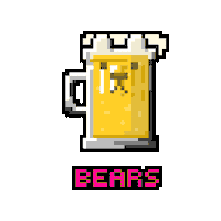 am-ne drink beer friday bear Sticker