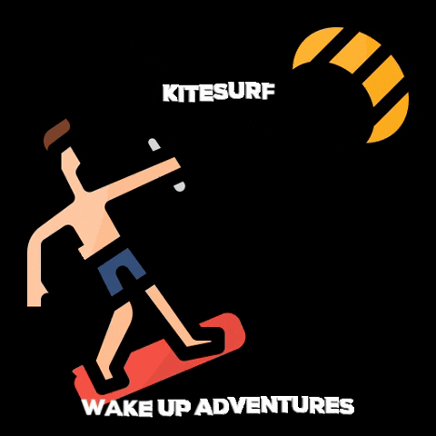 wakeupadventures kite kitesurf kitesurfing watersports GIF