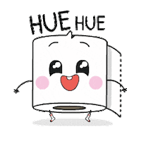 Toilet Paper Love Sticker by Paper Poo