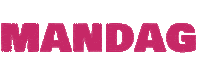 Mandag Sticker by Sanden Treningssenter