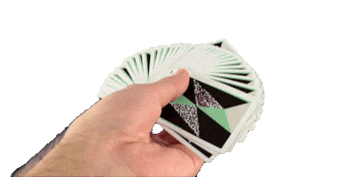 FYFT magic fan magician playing cards Sticker