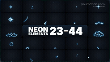 Animated Neon Elements 23 44