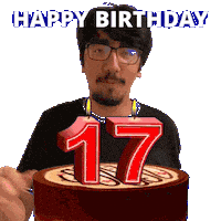 17Th Birthday Sticker