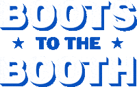 Vote Voting Sticker by Boots to the Booth