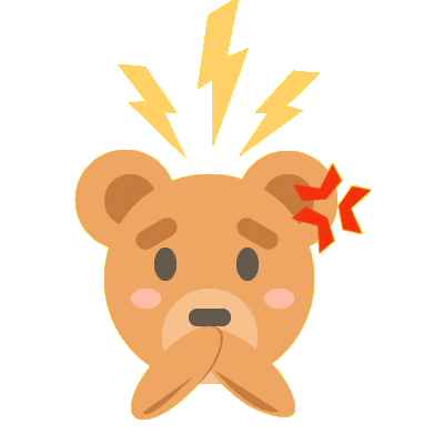 oh no bear Sticker by UCLA