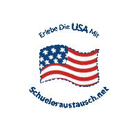 Schueleraustauschnet usa land reise flagge Sticker