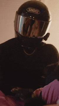Helmet Biker GIF