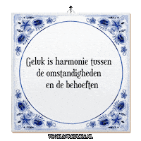 Ontspanning Geluk Sticker by Tegelspreuken.nl