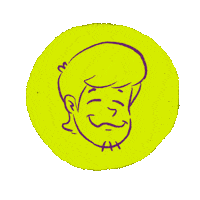 Kurifuto happy smile green fletcher Sticker