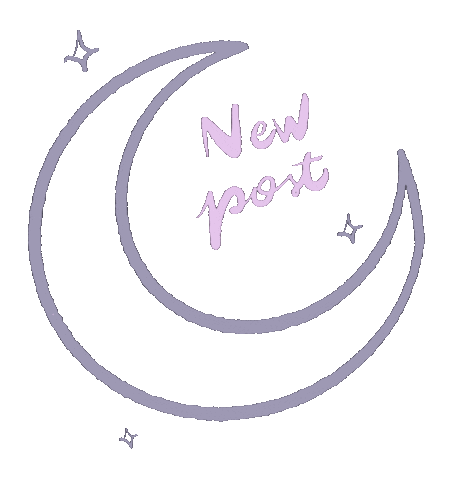 berrynicestudio halloween new post moon moon new post Sticker