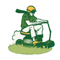 Vintage Grass Sticker by OM Scott and Sons