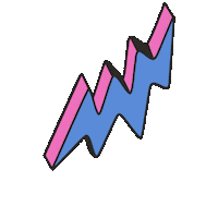 Lightning Bolt Pride Sticker by Maeve Chocolate