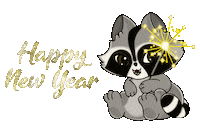 Happy New Year Firework Sticker