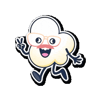 jerrypop food snack foodie popcorn Sticker