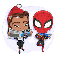 Snow Winter Sticker by Spider-Man