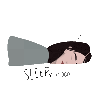 Sleepy Merry Christmas Sticker