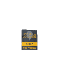 locationlocationlondon sold property sold board location location london Sticker
