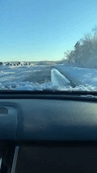 'Hell': Long Line of Cars Seen on Frozen Interstate in Virginia as Hundreds Stranded