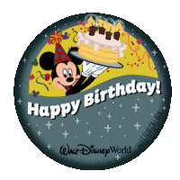 Happy Birthday Button Sticker