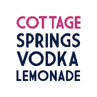 Vodka Lemonade Sticker by CottageSprings