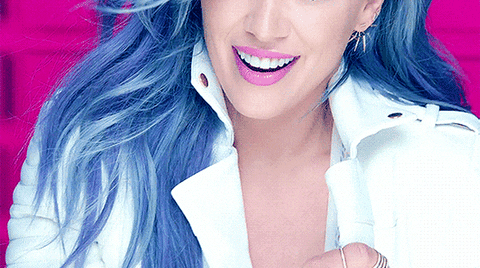 blue hair GIF