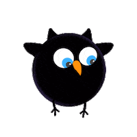 Black Hole Owl Sticker by NASA