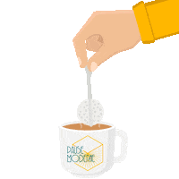 Tea Break Sticker by Pause Moderne